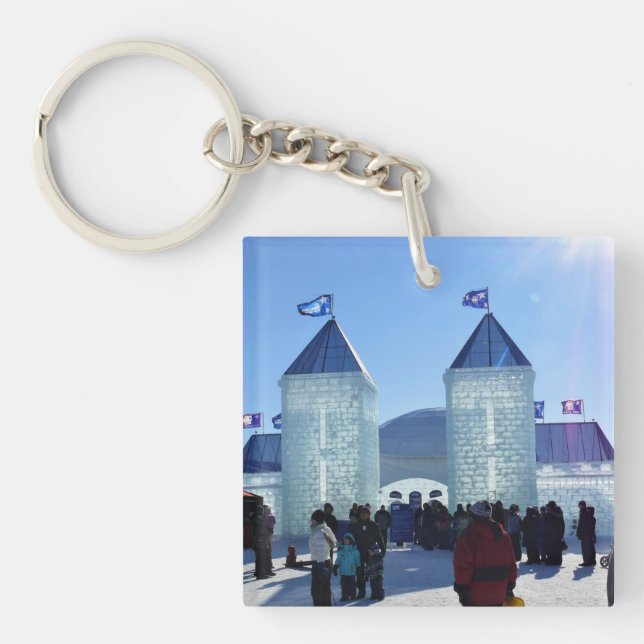 Llavero Palacio de hielo en el Carnaval de Quebec, Canadá (Frente)