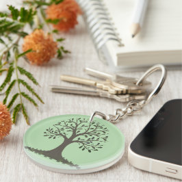 Llavero 🌳 Pale Green Tree of Life Keychain