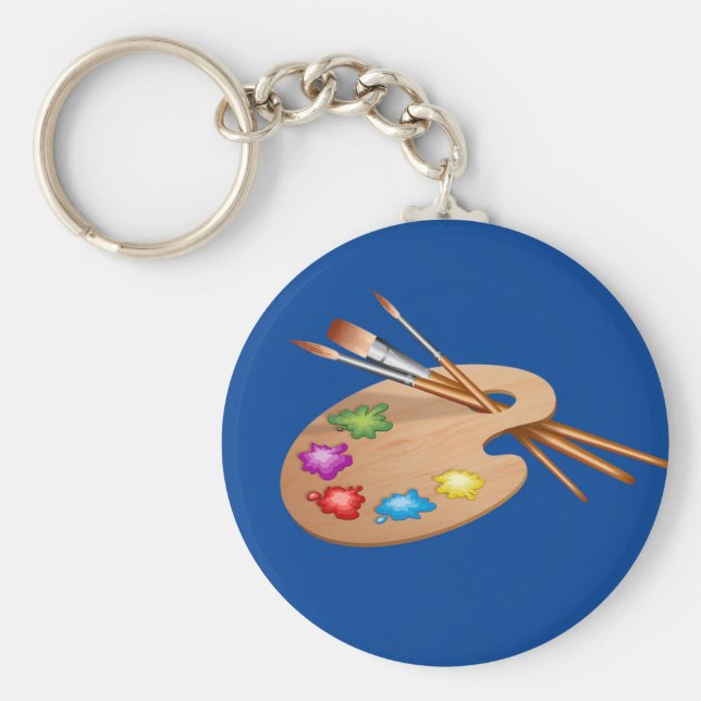 Llavero Paleta de artistas, profesor de arte (Frente)