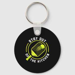 Llavero Paleta de pickleball Manténgase fuera de la cocina