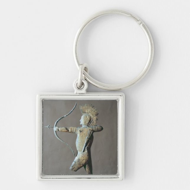 Llavero Paleta de tiempo bajo la forma de indio americano (Frente)