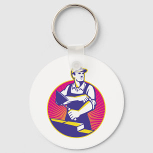 Llavero Paleta del trabajador de construcción de