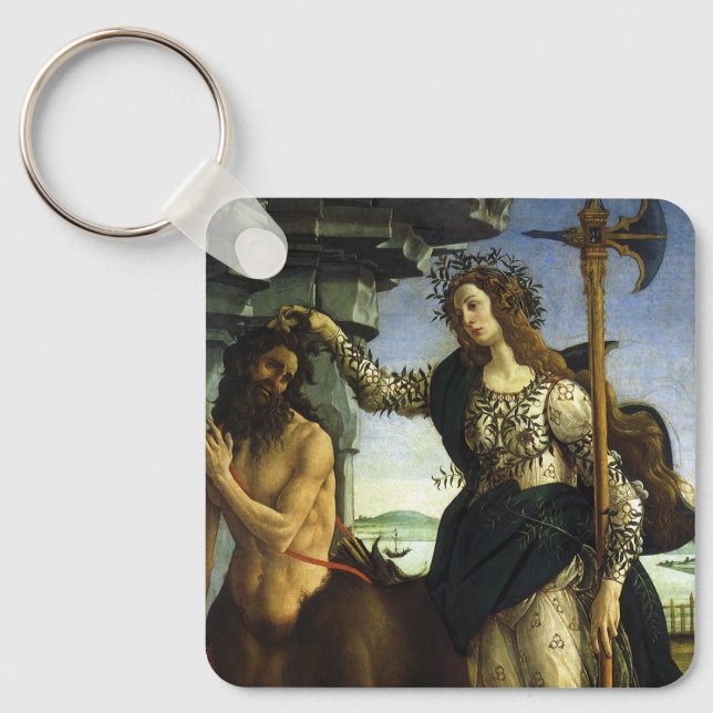 Llavero Pallas (Minerva) y Centaur de Sandro Botticelli (Anverso)