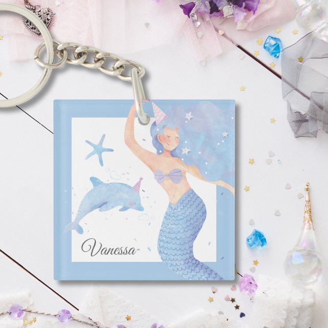 Llavero Palm Sky Blue Mermaid Fiesta Adventure Keychain (Subido por el creador)