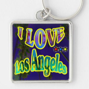 Llavero "Palm Sky: me encanta la cadena de claves Los Ange