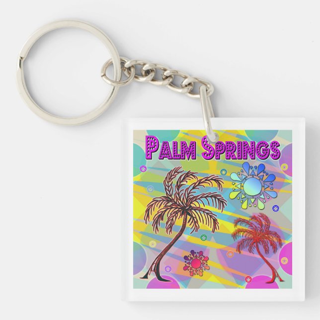 Llavero Palm Springs Happy and Hope Keychain (Frente)