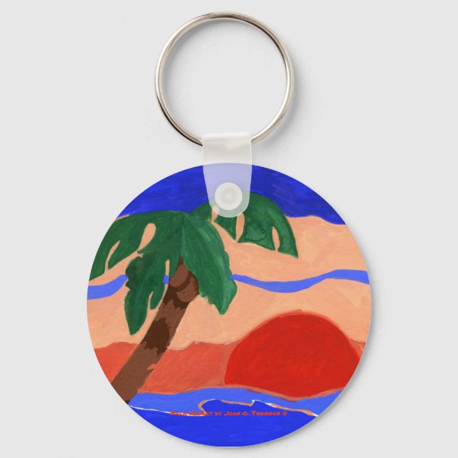 Llavero Palm Sunset (Anverso)