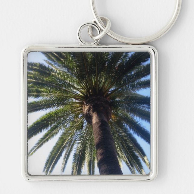Llavero Palm Tree California Beach Personalizado Keychain (Frente)