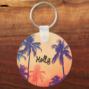 Llavero Palm Tree Doble Keychain