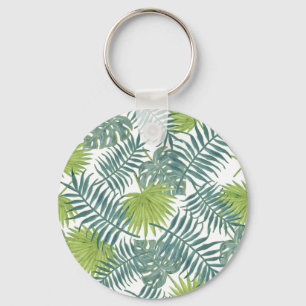 Llavero Palm Tree Fronds Pintando papel hawaiano