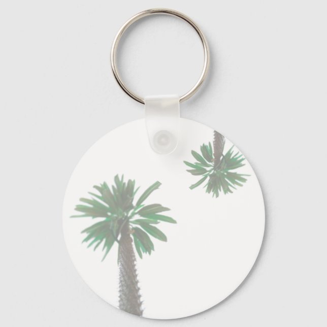 Llavero Palm Tree Pastel Verde Tropical (Anverso)