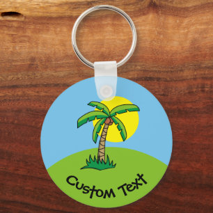Llavero Palm Tree Personalizado Keychain