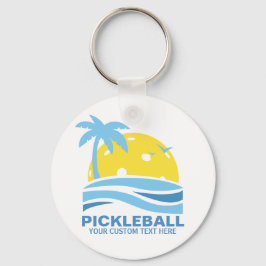 Llavero Palm Tree Tropical De Baloncesto Salto Personaliza