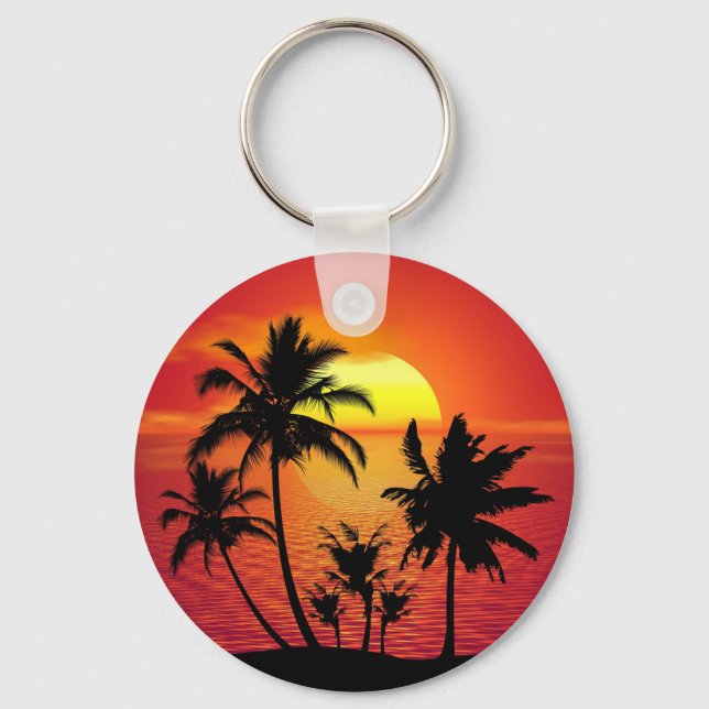 Llavero Palm Trees Silhouette-16514 (Anverso)