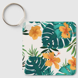 Llavero Palm tropical acuática, Hibiskus hawaiano