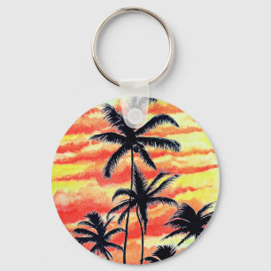 Llavero Palmas de Coco Sunset de Hawái