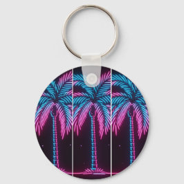 Llavero Palmera de brillo de neón