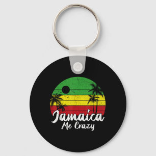 Llavero Palmera Vintage Retro Atardecer Jamaica Loco