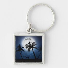 Llavero Palmeras a la luz de la luna