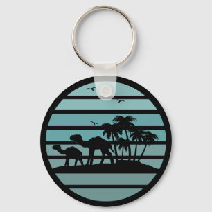 Llavero palmeras con cosecha de camellos