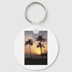 Llavero Palmeras, Sunset, Beach, Hawaii