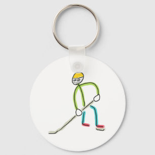 Llavero Palo de Hockey sobre Hielo Hombre