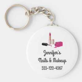 Llavero Palo de labios de glam rosado y belleza polaca de 