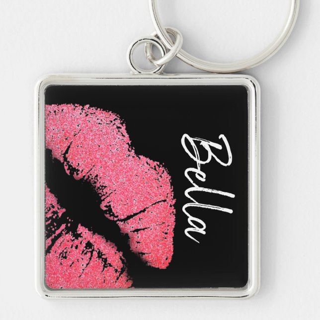 Llavero Palo de labios tira de lápiz rosa tinte de labio n (Frente)