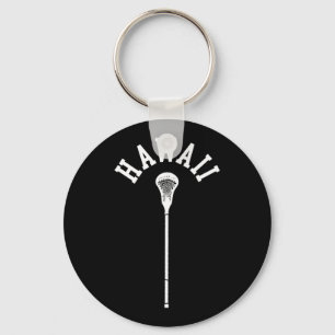 Llavero Palo de Lacrosse Vertical Minimalista Hawai Retro 
