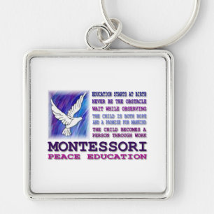 Llavero Paloma de Montessori