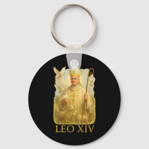 Llavero Palomas del Papa León Xiv - Inspiración de fe cató