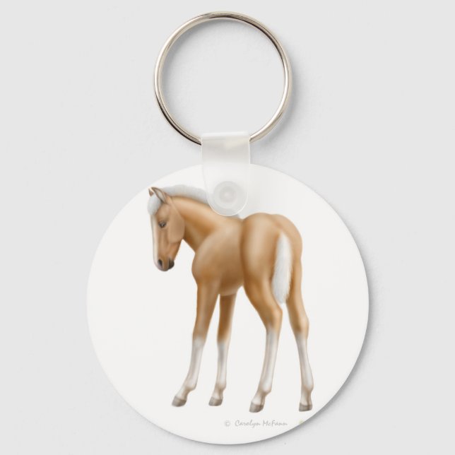 Llavero Palomino Foal Keychain (Anverso)