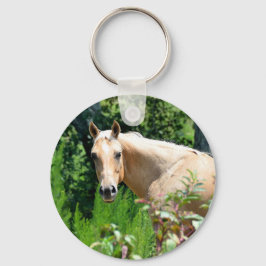 Llavero Palomino Horse Keychain