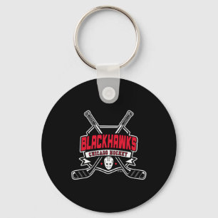 Llavero Palos de Hockey Chicago Blackhawks Negro Oficialme