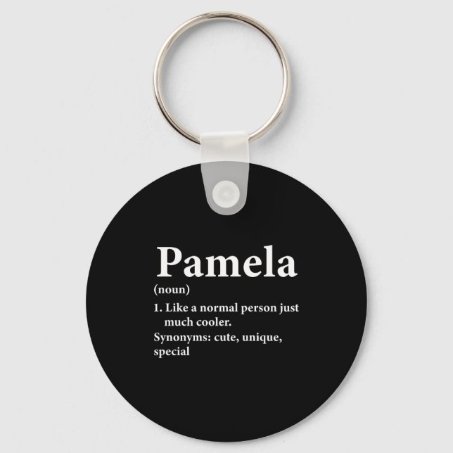 Llavero Pamela Name Definition Funny D  (Anverso)