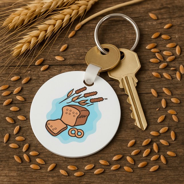 Llavero Pan Integral Rústico Comida de Granja (Subido por el creador)