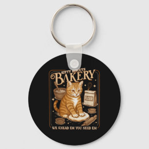 Llavero Panadería de Galletas de Gatito Divertida
