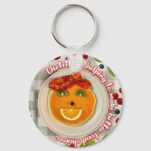 LLAVERO PANCAKE FACE DIETITIAN