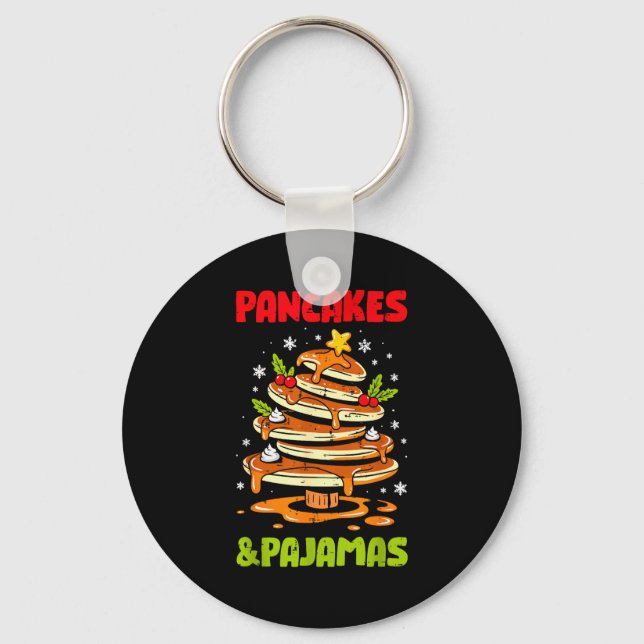 Llavero Pancakes And Pajamas Christmas Pancake Men Women K (Anverso)