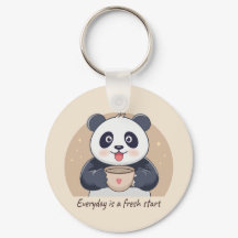 Panda Adorable con Café