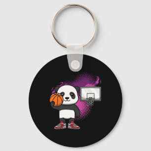 Llavero Panda Bear Bysketbyll Player Animal Lover Hoops Dr