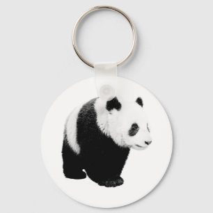 Llavero Panda blanco y negro