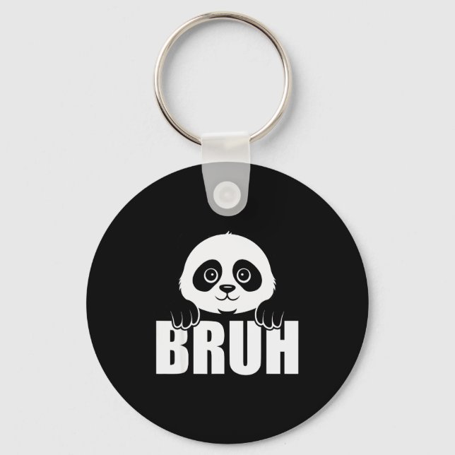 Llavero Panda Bruh Funny Zoo Animal Lover For Men Women Ki (Anverso)