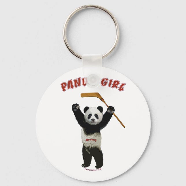 Llavero Panda Chica Hockey Bear (Anverso)