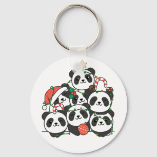 Llavero Panda Christmas Tree Funny Animal Navidad Keycha