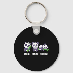 Llavero Panda Comer Juguetes Dormiendo Para Juego Multijug