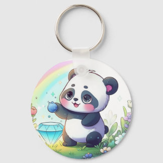 Llavero Panda con Juguete Berries Plush