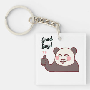 Llavero Panda con Pulgar hacia Arriba Divertido Meme