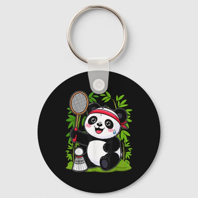 Llavero Panda de Badminton agotado - Funny Cuttle Shuttle  (Anverso)