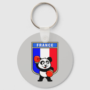 Llavero Panda de boxeo francés
